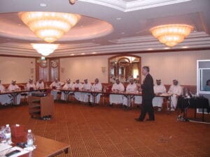 International interview and interrogation training led by Stan B. Walters for government security professionals in Dubai, showing global agencies trained by The Lie Guy®