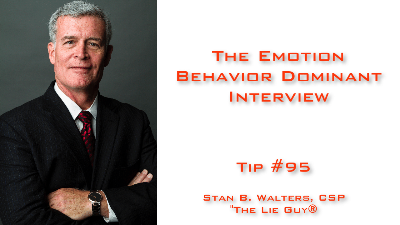 Interview and Interrogation Techniques Tip 95