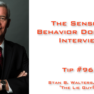 Interview and Interrogation Techniques Tip 96