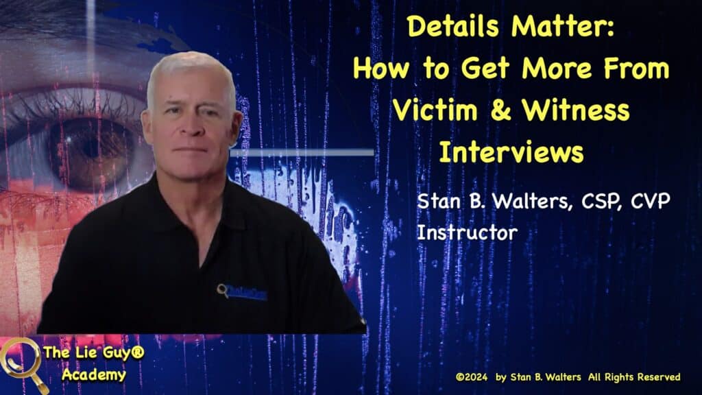 interview and interrogation training Victim and witness interviews