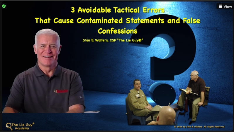 interview and interrogation training false confessions