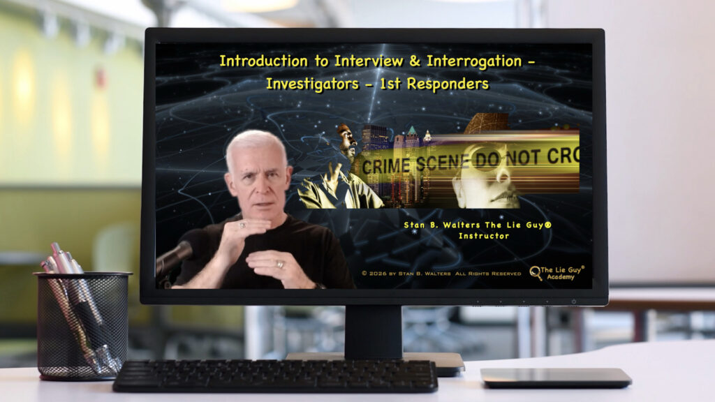 Live virtual interview and interrogation training taught by Stan B. Walters
