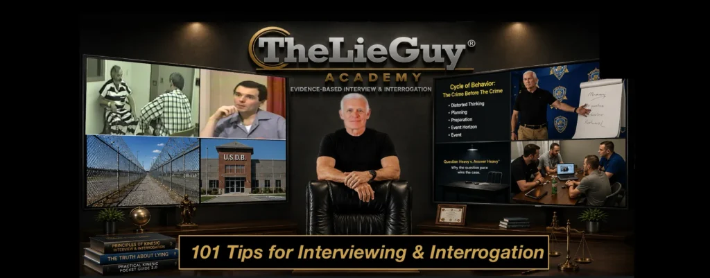 The Lie Guy Academy – 101 Tips for Interviewing & Interrogation video playlist with Stan B. Walters