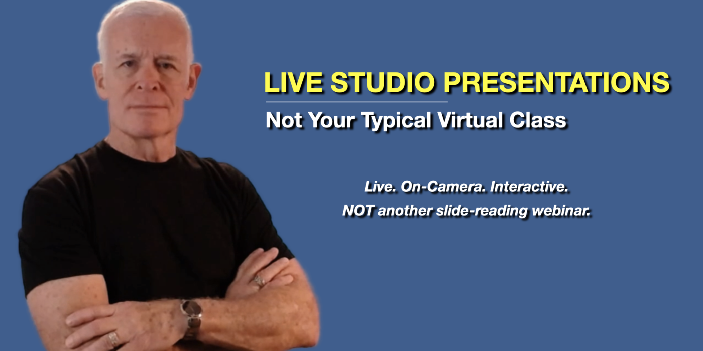 Stan Walters presenting evidence-based interview and interrogation programs in a live studio presentation format.